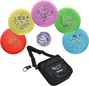 Yikun Disc Golf Starter Set With Mini Marker Bag - 165-170g Outdoor Games Kit for Beginners