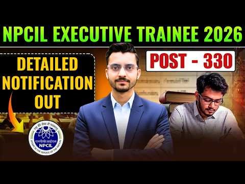 NPCIL Executive Trainee Recruitment 2026 | Apply Through GATE Score | Engineering New Vacancy 2026