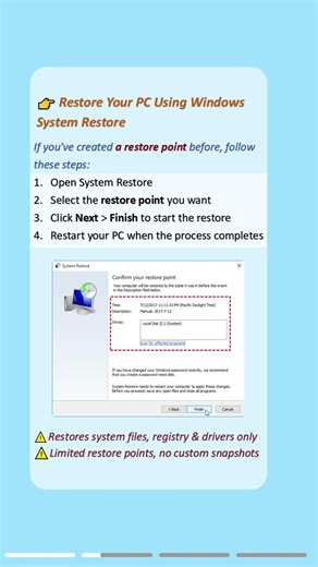 2 Easy Ways: Restore Your Computer to an Earlier Date
