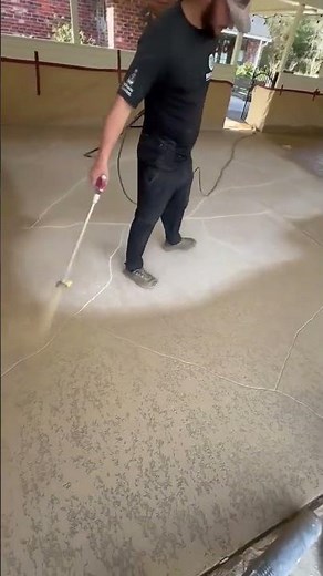 decorative concrete spray deck