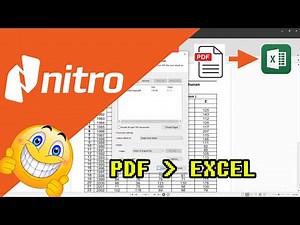 Tutorial Convert Pdf To Excel dengan Nitro PDF