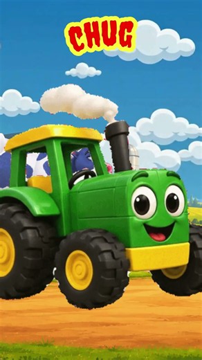 Vehicle Animal Sounds Song 🚜 Cow, Tractor, Horse & Wagon🐄 Learn Farm Animals & Vehicles for Toddlers