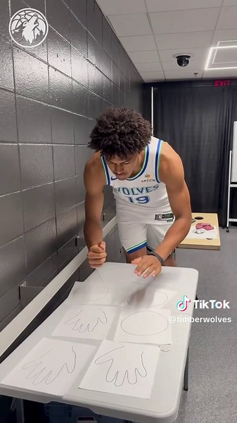 This was a real brain buster 🤪 #minnesota #nba #timberwolves #mediaday #fyp