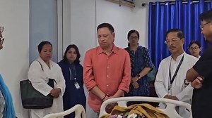 7.6K views · 133 reactions | Health, family welfare &WRD Minister Biyuram waghe paid his tribute to the late Professor Dr Shyamal Bhattacharya,Dean & Principal of TRIHMS after prolonged illness | 퐀퐏퐍 퐋퐢퐯퐞ퟐퟒ | Facebook