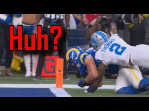 Why was this ruled a Touchdown? Los Angeles Rams Vs Detroit Lions