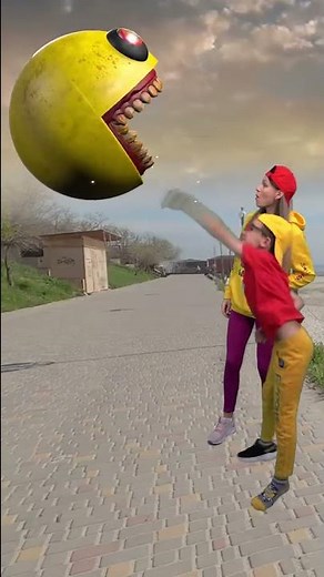 Why Funny Pacman is Hungry? Game #Shorts by Super Max