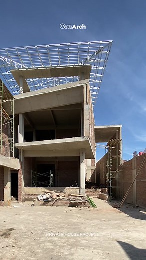 Fasad Menarik Proyek HW House di Wonogiri