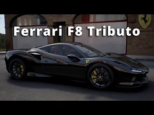 Ferrari F8 Tributo Nero Daytona Bordoeaux Interior Walkaround
