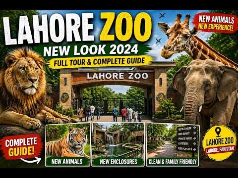 Lahore Zoo New Look 2024 🐘 | Full Tour & New Animals | Complete Guide
