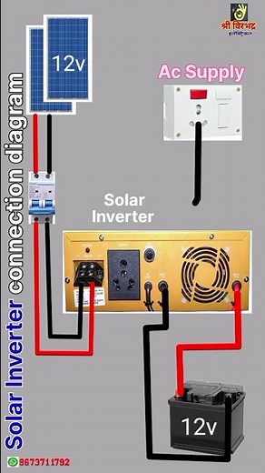 How to connect solar inverter system | Solar panel with inverter and battery | solar inverter