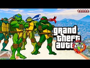 GTA 5 NINJA TURTLES Rescue Special! - Teenage Mutant Ninja Turtles GTA! - GTA5 (GTA 5 Ninja Turtles)