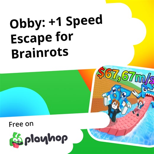 Obby:  1 Speed Escape for Brainrots: Play Online For Free On Playhop