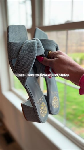 Chic Vince Camuto Crossband Mules for Summer Style