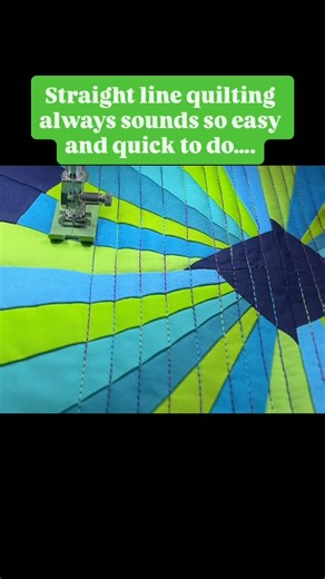 Colourwerx-Linda & Carl Sullivan on Instagram: "Straight line quilting always sounds like a great idea and I always think it’s always going to be so easy and quick…. …. but oh my! It can take all day when these lines are just a mere quarter inch apart! Working for the weekend here! #colourwerxdesigns #cosmosquilt #straightlinestitch #straightlinequilting"