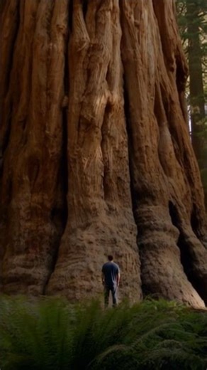 Worlds largest redwood is HUGE! #tree #huge #redwood #amazing #nature #viral #shorts