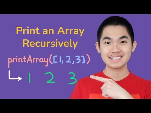 Program to Print a 1D or 2D Array Using Recursion