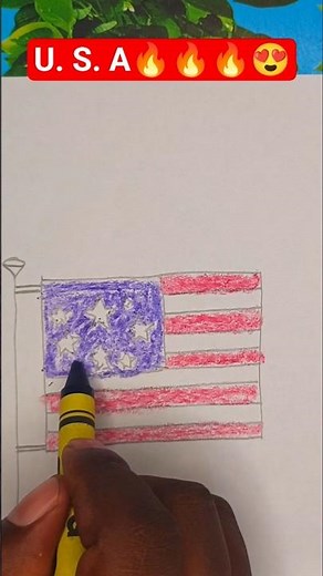 U. S. A.!How to Quickly Draw United States Of America(U.S.A) Flag😃 #unitedstates #usa #donaldtrump