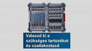 Csak azt vidd magaddal, amire valóban szükséged van! A Bosch Pick and Click rendszerének köszönhetően mostantól teljesen személyre szabhatod tartozékkészleteidet. :) 👉 Nézd, milyen egyszerű: http://bit.ly/bosch_pt_pick_and_click_2 | Bosch Professional elektromos kéziszerszámok és tartozékok