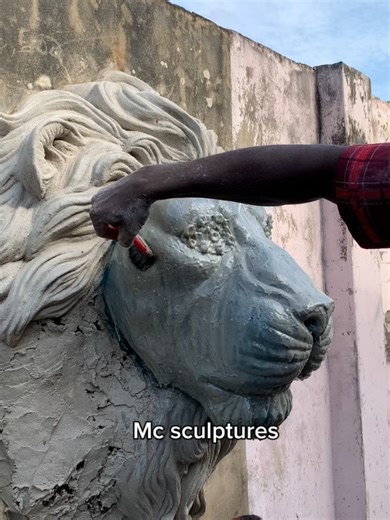 Fiberglass casting of a lion relief sculpture. #fiberglasscasting #resinart #creativeprocess #sculpture #artwork