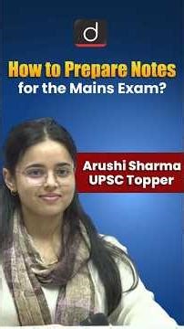 How to Prepare Notes for the Mains Exam? | Drishti IAS English #shorts #notes #upscpreparation #upsc