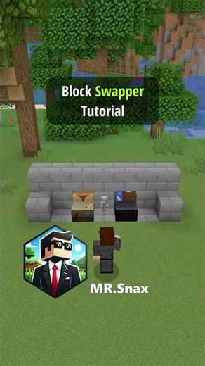 Minecraft: How to Build Block Swapper ( Step by Step TUTORIAL ) #minecraft #shorts
