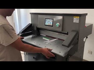 How To Run V7 Hydraulic Paper Guillotine Cutter