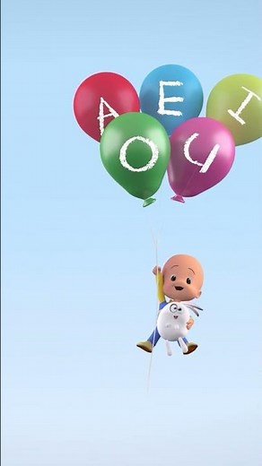 ¡Aprende las vocales con cuquín y sus globos de colores! #Cuquin #Cleoycuquin