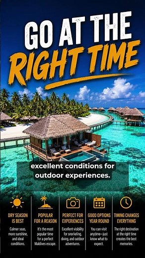 The Best Time To Visit The Maldives
