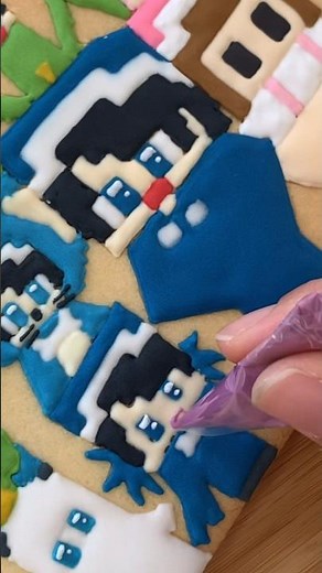 【ちろぴの】色んな姿に大変身！マイクラスキンをたくさん作ったよ！#shorts #ちろぴの #アイシングクッキー
