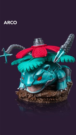 Mechanical Venusaur: A Colorful 3D Printing Masterpiece