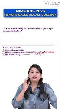 NIMHANS 2026 MA Clinical Psychology | Memory-Based Recall