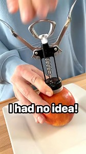 17K views · 105 reactions | Amazing! 勞 removing an apple core with a corkscrew in seconds. | Planet Nature | Facebook