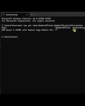 CMD Hacks | Get Full Processor Info Without Software😲💻
