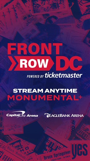 The premiere of Front Row DC Powered by Ticketmaster is officially LIVE! 🎥 Join Britt and Mike as they break down all the can’t-miss live events, epic theme nights, and everything else lighting up Capital One Arena and EagleBank Arena. Catch it now streaming on Monumental ! | Capital One Arena