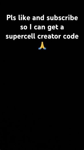 Like and subscribe so I can get a supercell creator code