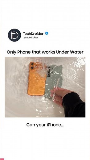 Only Phone that Works Under Water 💦