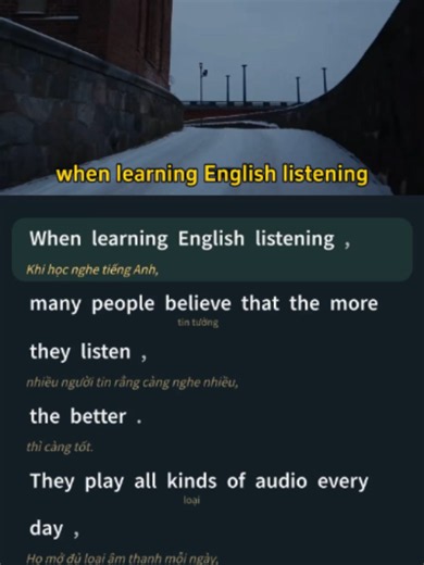 Tiếng Anh mỗi ngày: Nghe tiếng Anh cả ngày mà vẫn không hiểu, có phải nghe sai cách? #englishlistening #learnenglish #english #shadowing #englishlesson