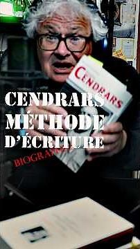 #biographies | Blaise Cendrars, writing method