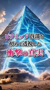 【ピラミッド内部を初めて透視した衝撃の真実】 #衝撃の事実 #歴史 #考古学 #ピラミッド #雑学