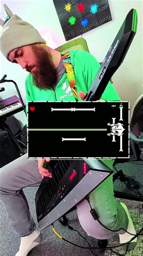 making a bad time midi visualizer for fun #keytar #undertale #megalovania