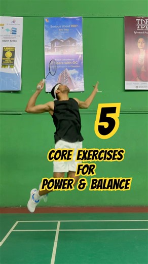 5 Badminton core exercises for better power and stability .. #badmintonwarehouse