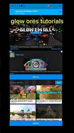 minecraft glow ore tutorials