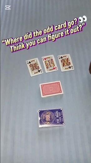 “The Odd Card Vanishes! 🔥 Insane King Card Magic Trick Revealed 👑♠️♥️♣️” #shortsmagic