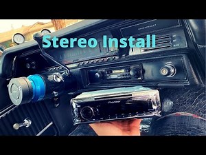 Vlog #17 Pt1 Detailed Chevelle Stereo System Install