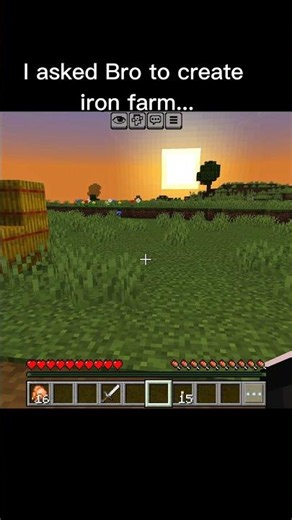 I asked Bro to create iron farm...