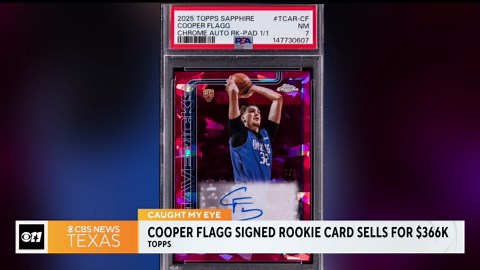 Dallas Mavericks’ Cooper Flagg signed rookie card sells for $366,000