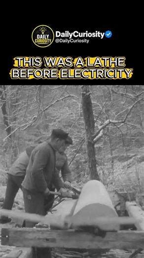 How They Turned Wood Before Electricity! #history #didyouknow #youtubeshorts #dailycuriosity #facts