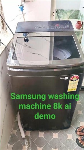 Samsung washing machine 8k ai demo #reels #shorts #demo #washingmachine #reely