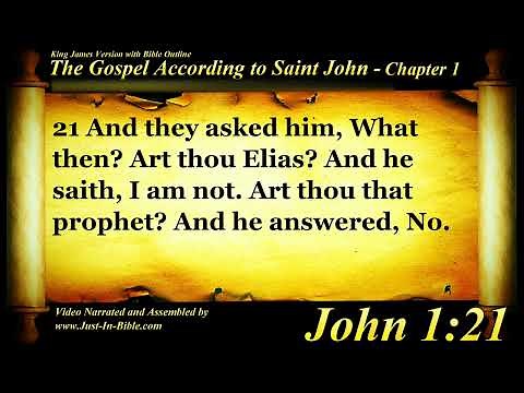 The Gospel of John Chapter 1 - Bible Book 43 - The Holy Bible KJV Read Along Audio & Text