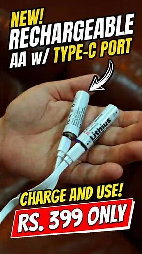 AA Batteries with USB Type-C?! Portronics Lithius Stop using disposable batteries in 2026